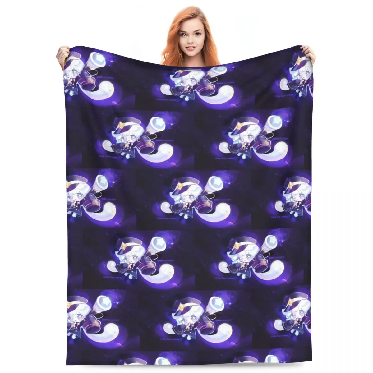 Milky Way Cookie Run Kingdom Game Blanket Flannel Sofa Throw Blanket Super Soft for Couch Bedding Throws Bedspread Quilt