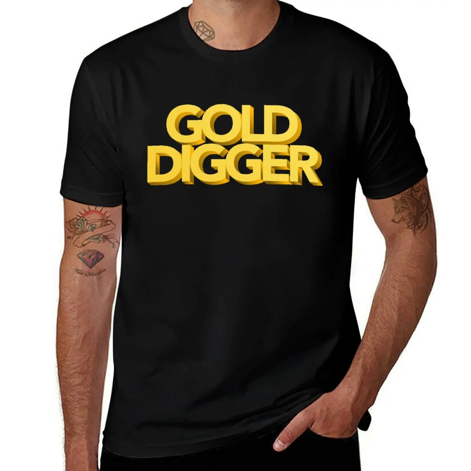 

GOLD DIGGER T-Shirt Large Size Loose Casual Tee