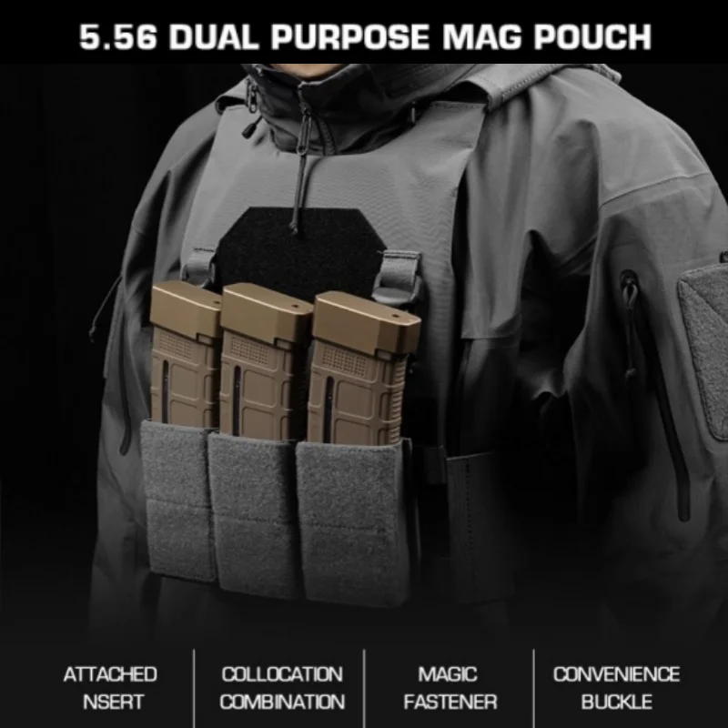 

Little Dinosaur 5.56 Triple Chest Hanging Hunting Tank Top Dual Expansion Magazine Pack, Hunting Clothing Accessories Pack