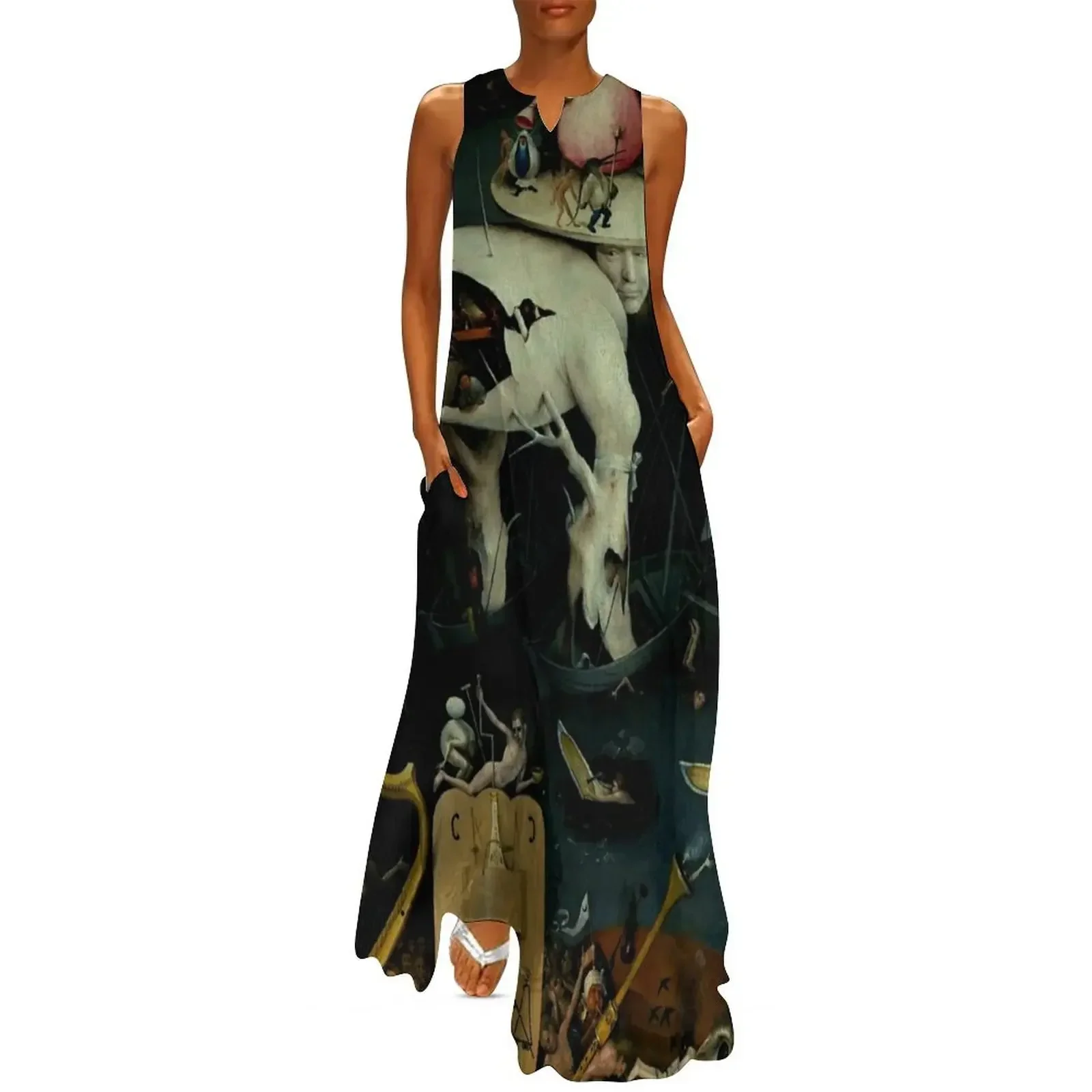 

Hieronymus Bosch The Garden of Earthly Delights - Hell Long Dress festival outfit women Dress women Dress