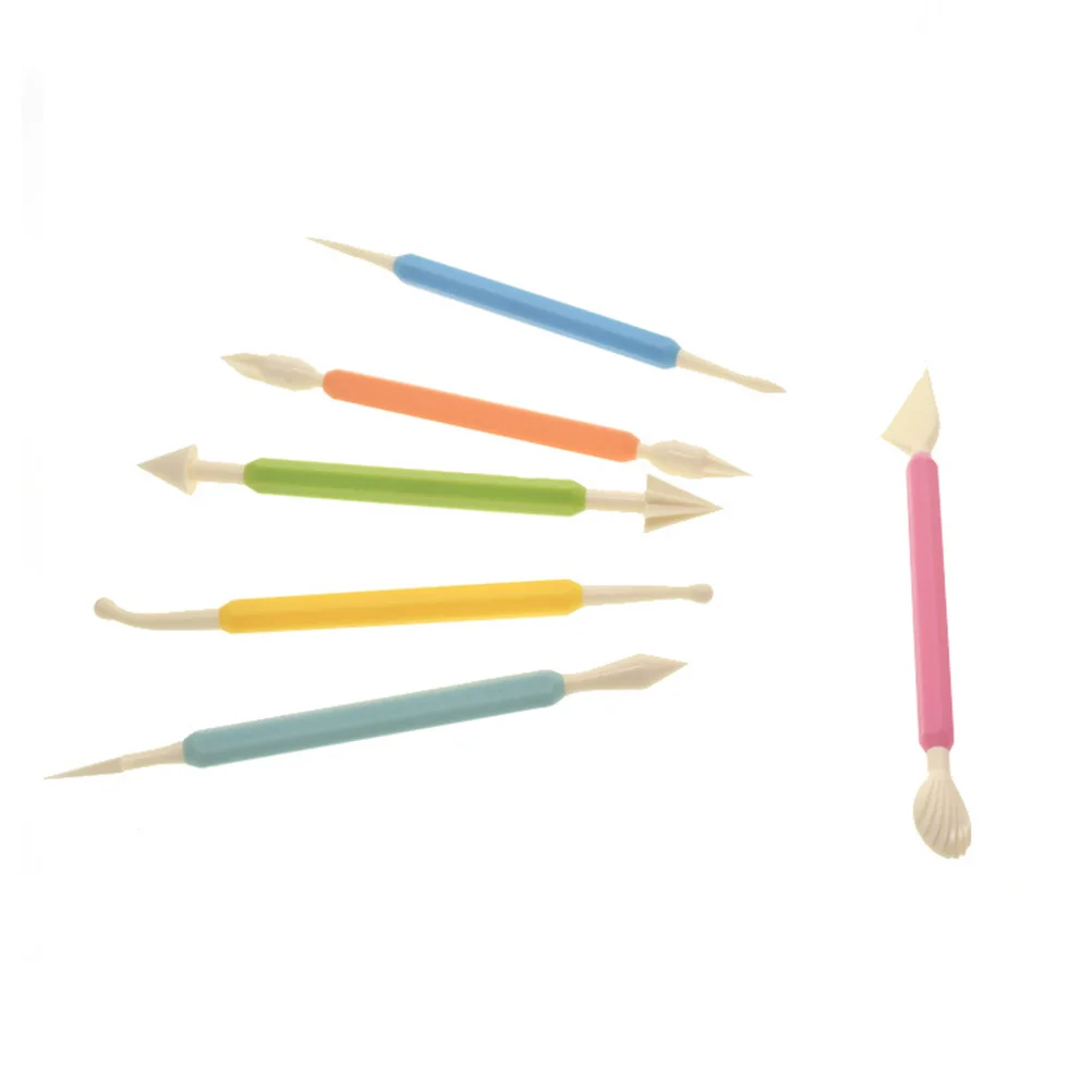 

9pcs DIY Cake Carving Pens Set Plastic Double-ended Fondant Carving Cake Decorating Tools Bakeware baking tools kit