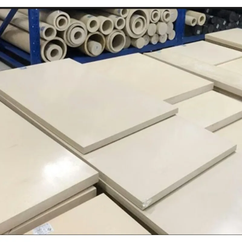 10mm Thick PEEK Sheet, Polyether-Ether-Ketone Panel Board, Grey Brown Beige Taupe High Strength Engineering Plastic Plate