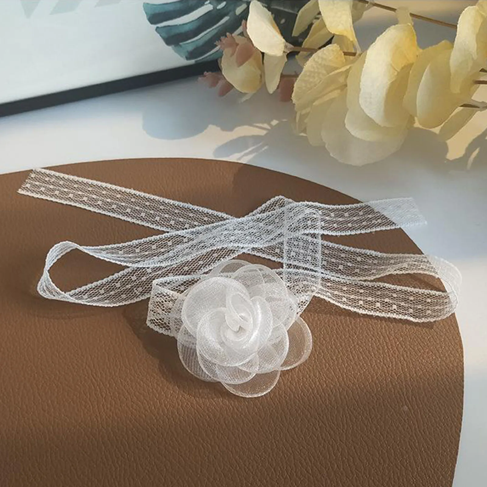 Lace Ribbon Tie Headband With  - огляд і ціна Lace Ribbon Trim