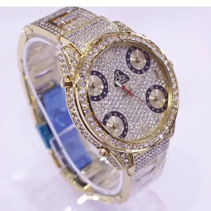 Czech Leopard Full of Stars Couple Rhinestone Non-mainstream Hip Hop Men's Women's Watch Watch