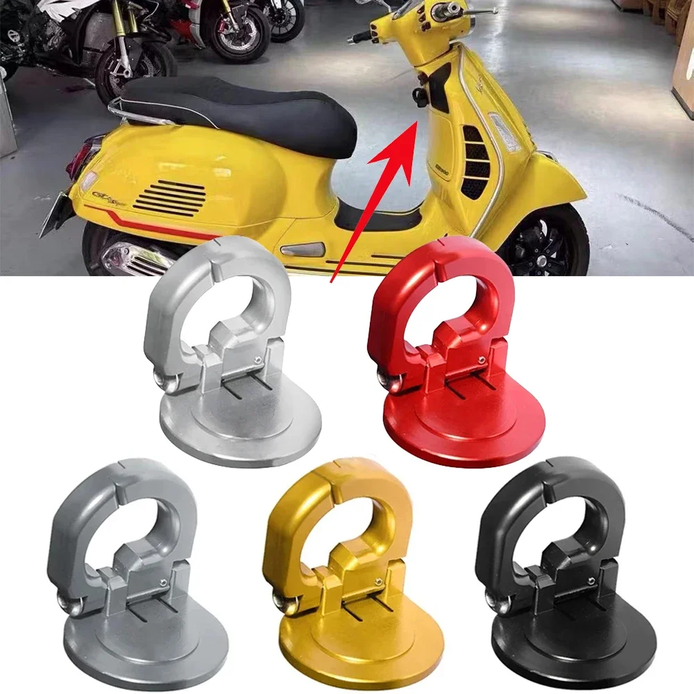 알루미늄 스쿠터용 접이식 헬멧 잠금 후크, Piaggio Vespa GTS 300 Gts300 Gts300 300ie