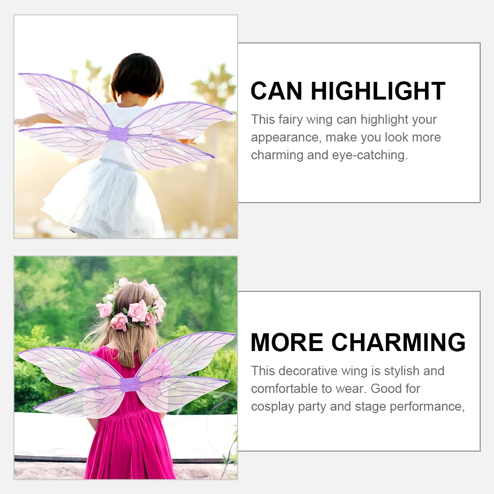 

Fairy Wings Butterflies Butterfly Wings Props Color Adult Butterfly Wing Costume Accessory for Fairy Wing Party Stage Decor