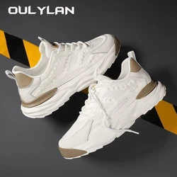 Fashion Men's Shoes Versatile Shoes Summer Trendy Thick Sole Elevated Mesh Breathable Casual Sports Shoes Clunky Sneake