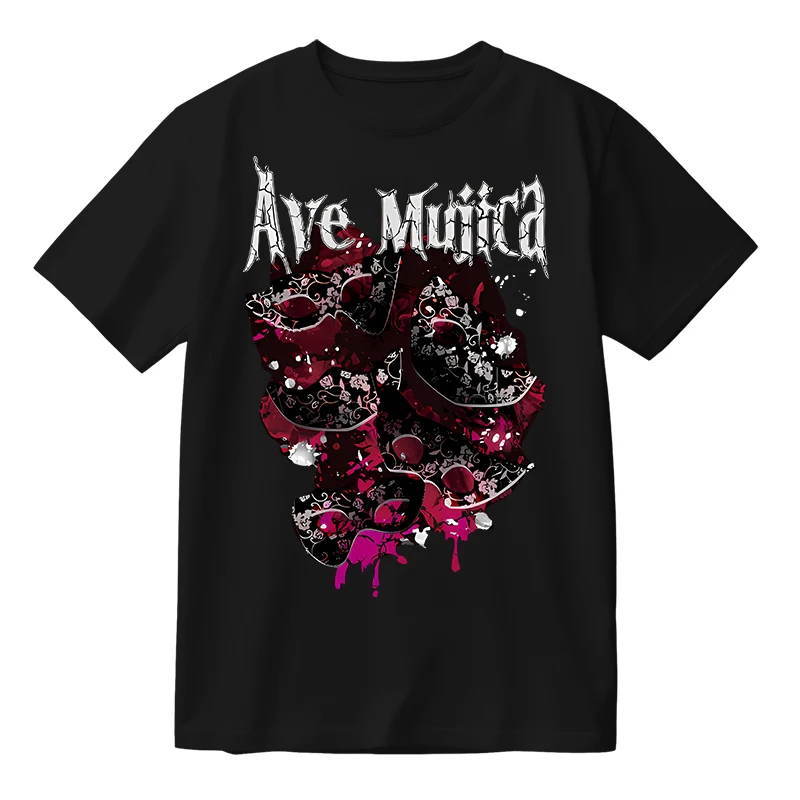 Oversized Anime BanG Dream Ave Mujica T Shirt Women Men Summer O-neck Short Sleeve Funny Tshirt Graphic Tees Cosplay