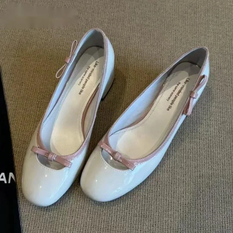 

Лоферы с бантом, туфли на высоком каблуке, женские босоножки на каблуке с квадратным носком, трендовые летние элегантные платья, брендовые туфли-лодочки, неглубокие сандалии Mujer