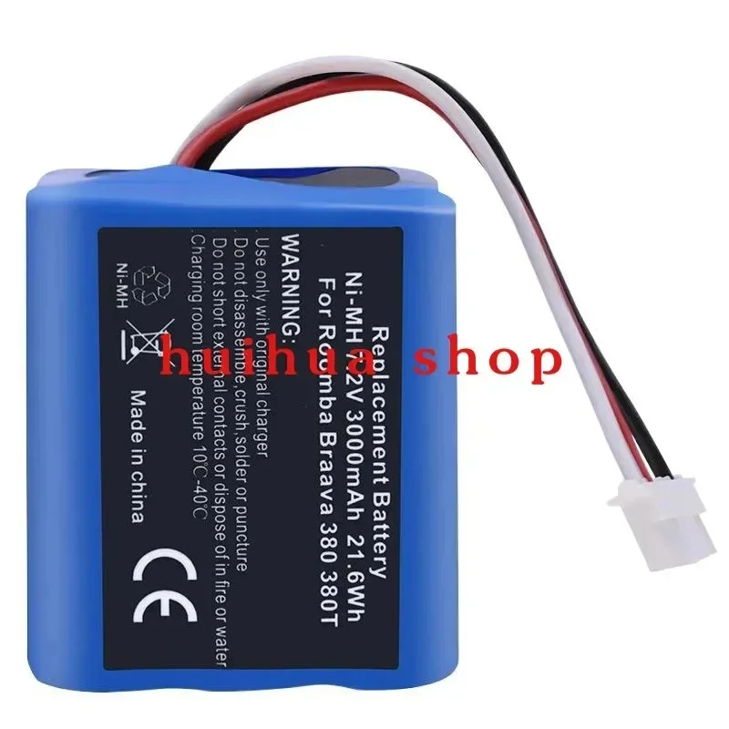 3000mAh Battery Rechargeable Battery for IRobot Braava 380T 380 390T Mint 5200 5200C 5200B Accessories 7.2V Bateria JM z