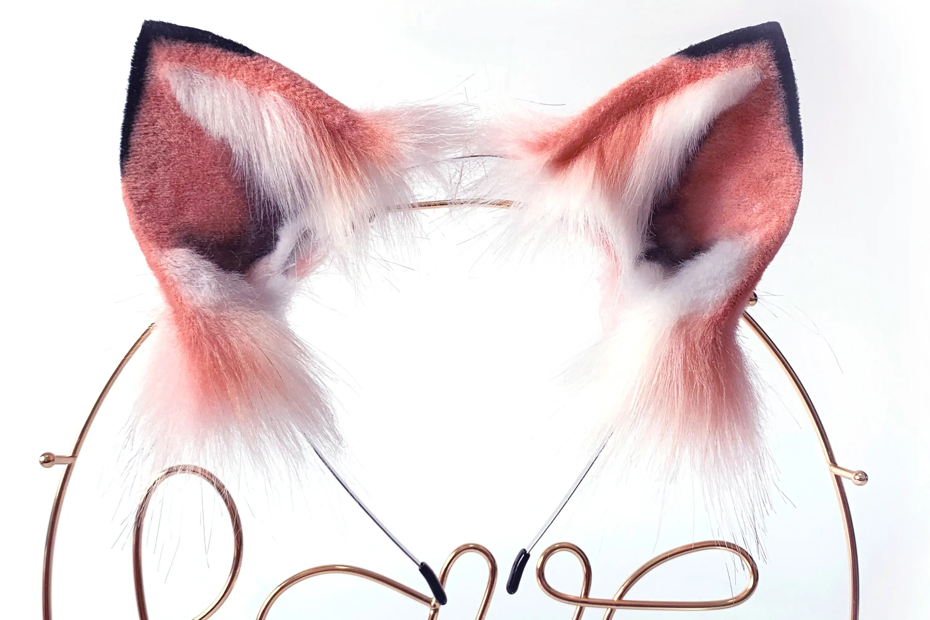 22-inch faux fur cute fox ears and tail, kitten ears and tail set, anime character cosplay ears and tail pet cosplay 4