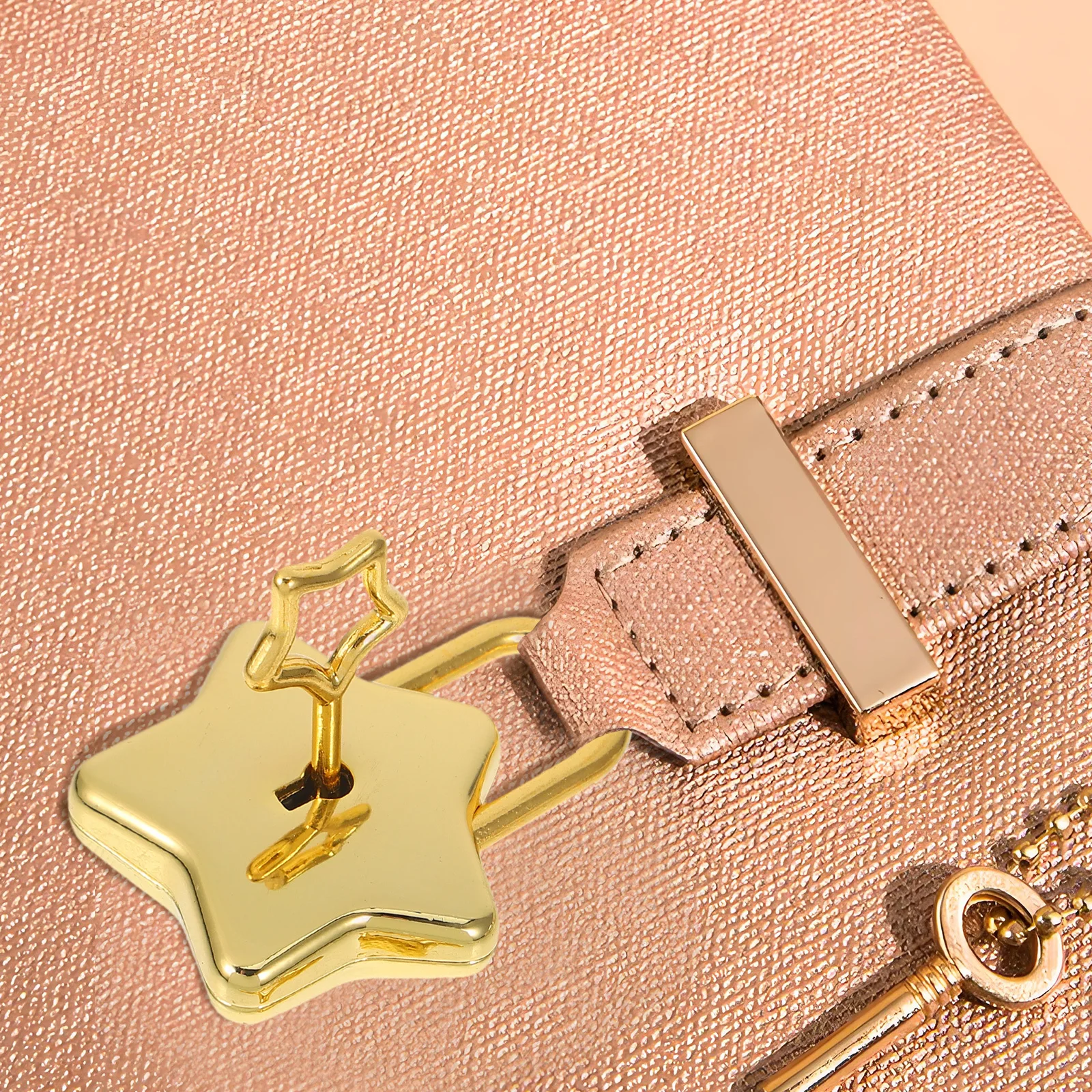 

2Pcs Star Shaped Lock Mini Padlock for Travel Luggage Diary Book Storage Boxes Security Locker Lock Small Padlock