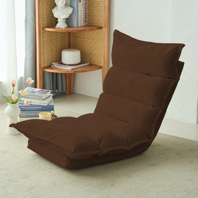 

Nordic Living Room Sofas Corduroy Folding Lazy Sofa Tatami Chair Bay Window Chair Bedroom Balcony Sofa Chairs Home Furniture