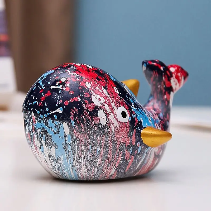 

Dolphin Painted Ceramics Piggy Ceramic Piggy Bank Whale Frog Money Box Money Storage Jar Home Decoration Ornaments Handicrafts