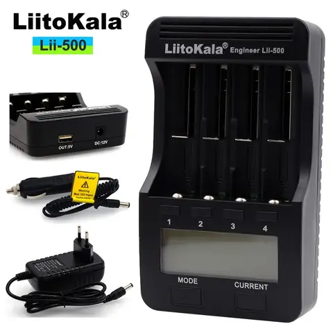 Liitokala Lii-500 300 S1 402 202 18650 배터리 충전기, 충전 3.7V 18350 18500 21700 20700B 10440 26650 1.2V AA Ni-MH