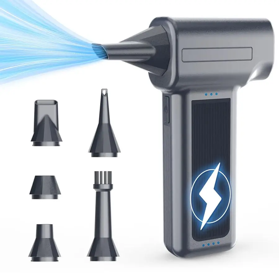 

Беспроводной мини-воздуходувка (300000 об/мин), сверхмощный электрический очиститель воздуха с бесступенчатой регулировкой скорости, аналог сжатого воздуха для чистки