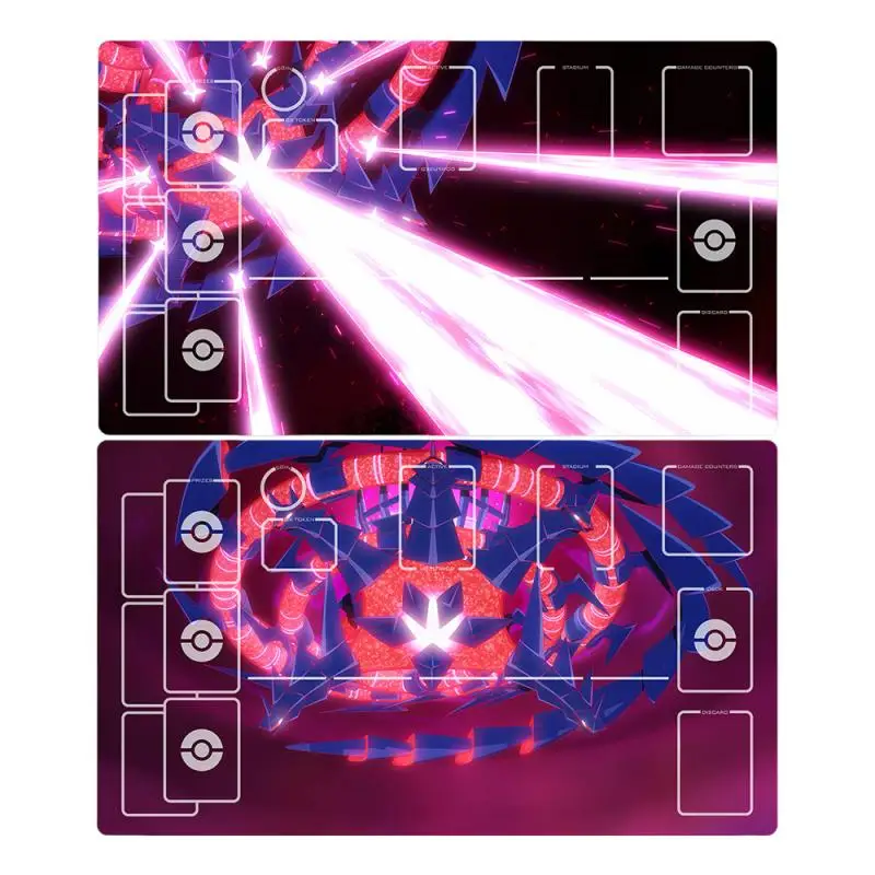 Pokemon PTCG Card Mat Eternatus Self Made DIY 60X35CM Dedicated Game Single Player Battle Anime Characters Card pad