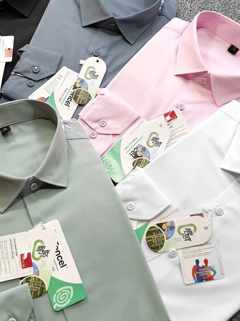 

Ультратонкая повседневная легкая деловая подставка из модала Long Sve irt, подходит для четырех сезонов, универсальный дизайн с воротником arp