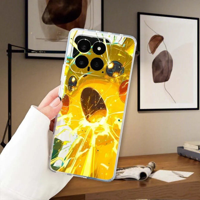 

P-Pokemons Popular Art Cartoon Phone Case For Xiaomi 14T 13T 13 12T 12 12S 11T 11 11i 10 10T Ultra Pro Lite Translucent