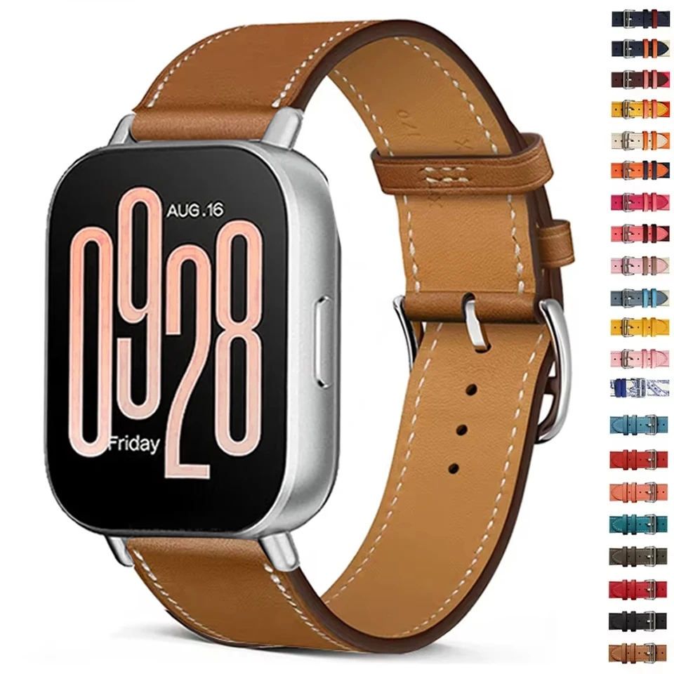 Leather Loop Strap for Redmi Watch 5 Lite Band for Xiaomi Mi Watch5 Active Wristband Replacement Bracelet 22mm Correa Accessorie