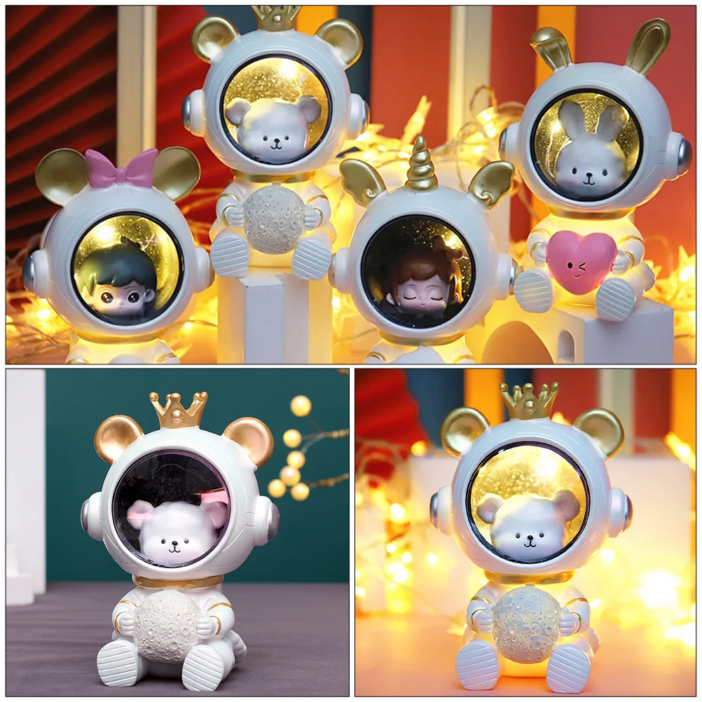 โคมไฟนักบินอวกาศรูปสัตว์ ขนาดกะทัดรัด ฝีมือประณีต ใช้งานได้ยาวนาน ใช้ไฟตกแต่งไฟกลางคืน