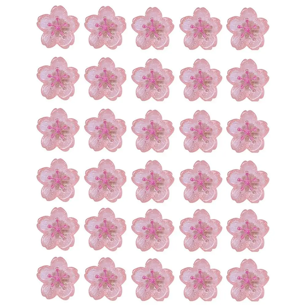 10/20/30PcsแบบพกพาSakura Pushpins DIY Reusable Board Push Pinกล่องน่ารักตกแต่งStudsอุปกรณ์สํานักงานโรงเรียน