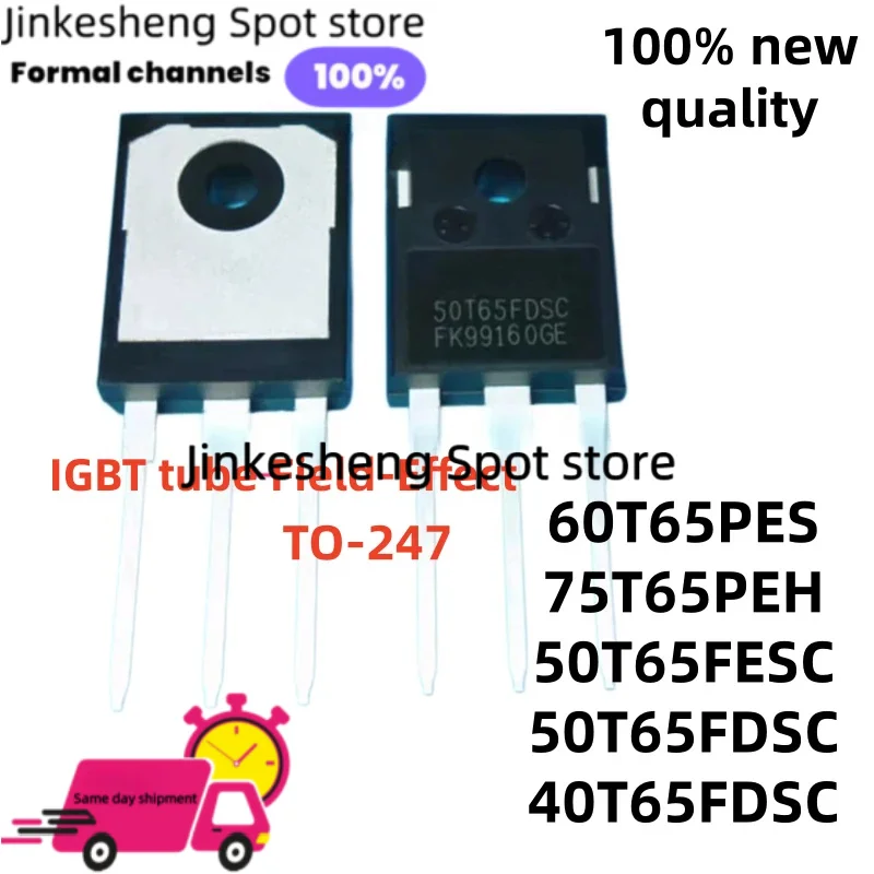 5 unidades de transistores de potencia IGBT de efecto de campo de nueva calidad 60T65PES 50T65FESC 50T65FDSC TO-247 75T65PEH 40T65FDSC