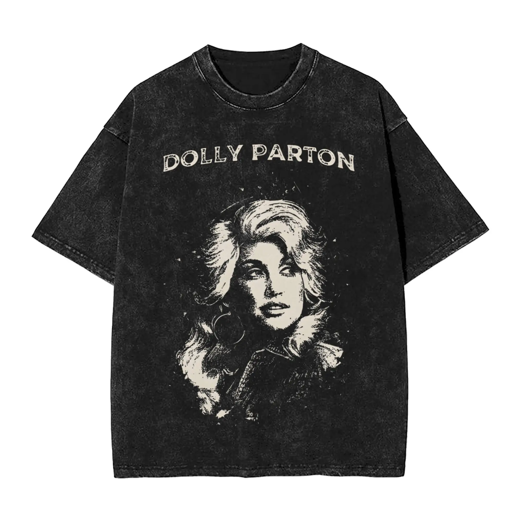 RIP Dolly Parton Washed T Shirts Streetwear Hip Hop Novelty T-Shirts  Tee Shirt Men Women Cotton Streetwear