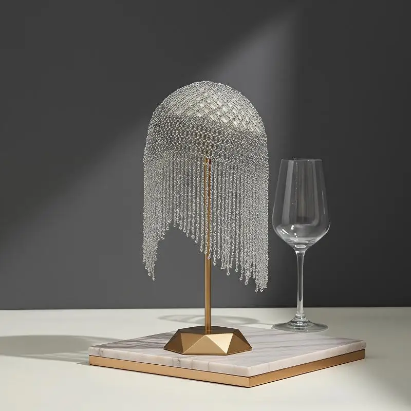Böhmischer Perlen-Bauchtanz-Kopfschmuck, handgefertigter langer Quasten-Brautkopfschmuck für Hochzeitsfotoshootings – Detail 2