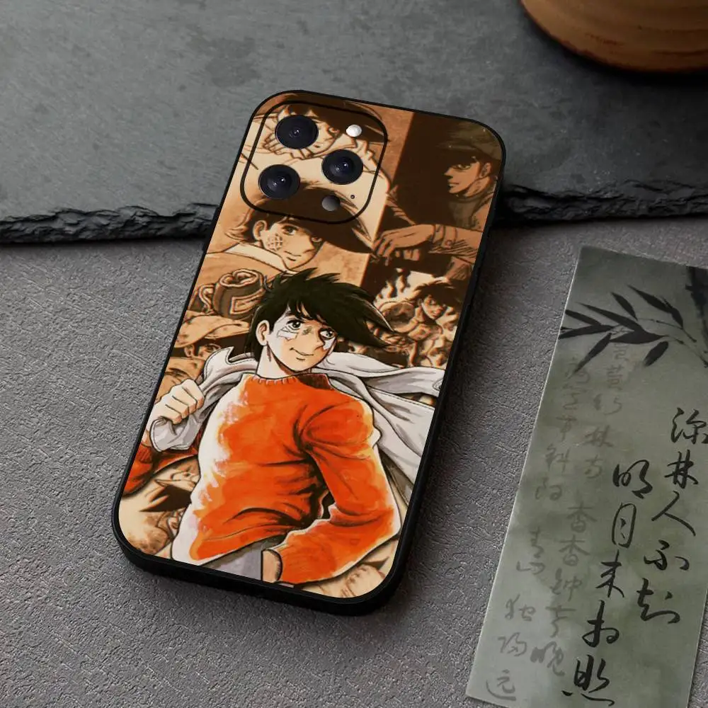 

1 шт. чехол для телефона с изображением аниме A-Ashitas No Joe Comics, черный силиконовый мягкий чехол для iPhone 17 16 15 14 13 12 11 Air Pro Max Plus