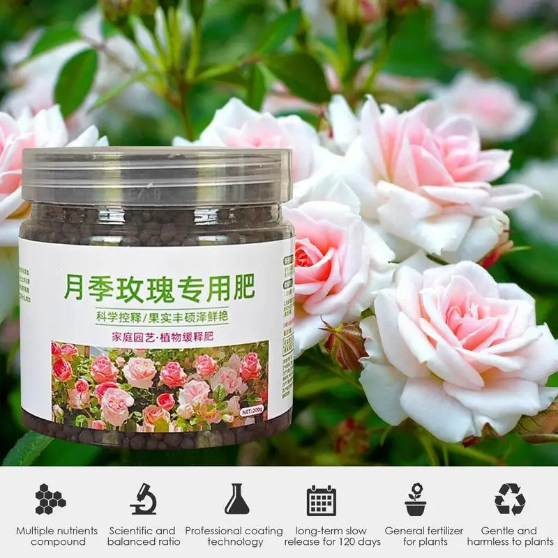 

200g Rose Plant Food Scientifical Formula Balanced Nutritional Rose Fertilizer Multifunctional Gardening Tool Fertilizer