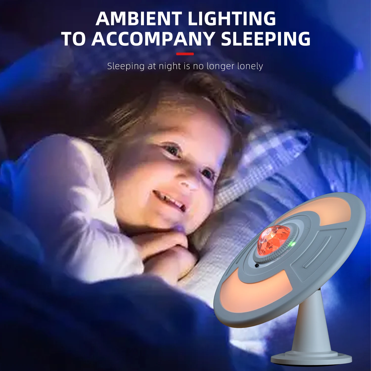 EISSLOLY UFO Galaxy Projector RGB Color Changing Nebula Projector with USB Charging Remote Control Suitable for Birthday Gifts