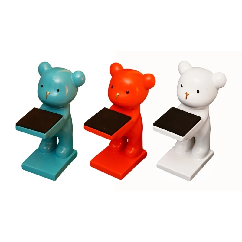 Decorative Bear Jewelry Display Holder Versatile Resin Watch Stand Bear Figure Bracelet Display Holder for Shop Decors 97QE