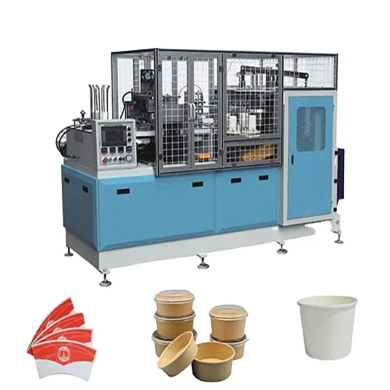 80pcs/min High Speed Disposable Paper Cup Bowl Glass Container Forming Making Machine Price for Hot Cold Coffee Water Drink