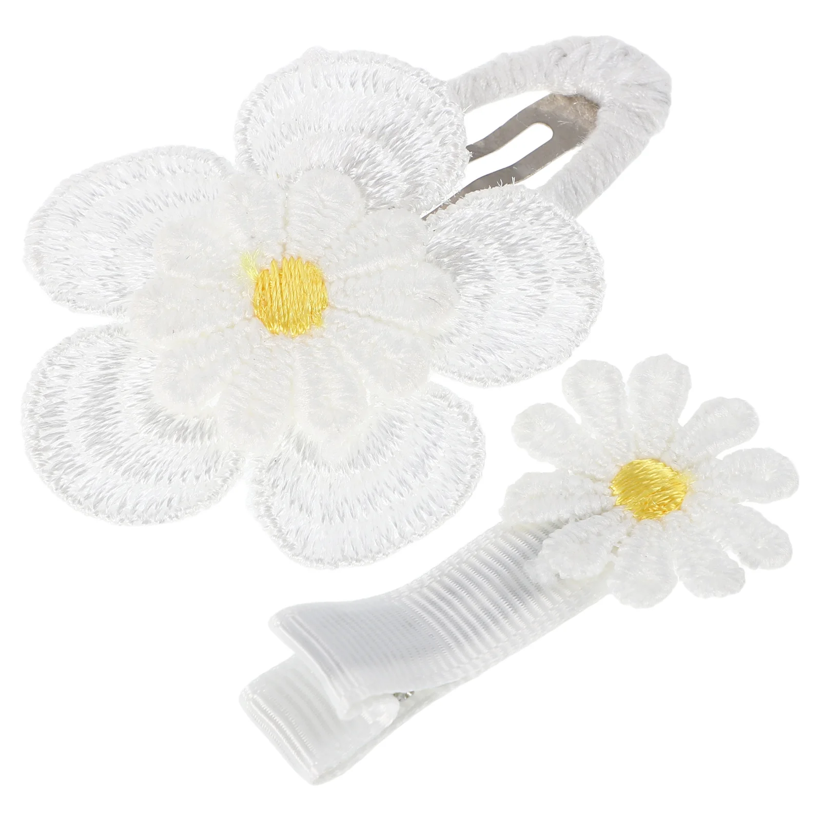 

2Pcs Daisy Flower Hair Clips for Women Small Cute Floral Barrettes Beach Summer Hair Accessories Girls Headwear Photo Props