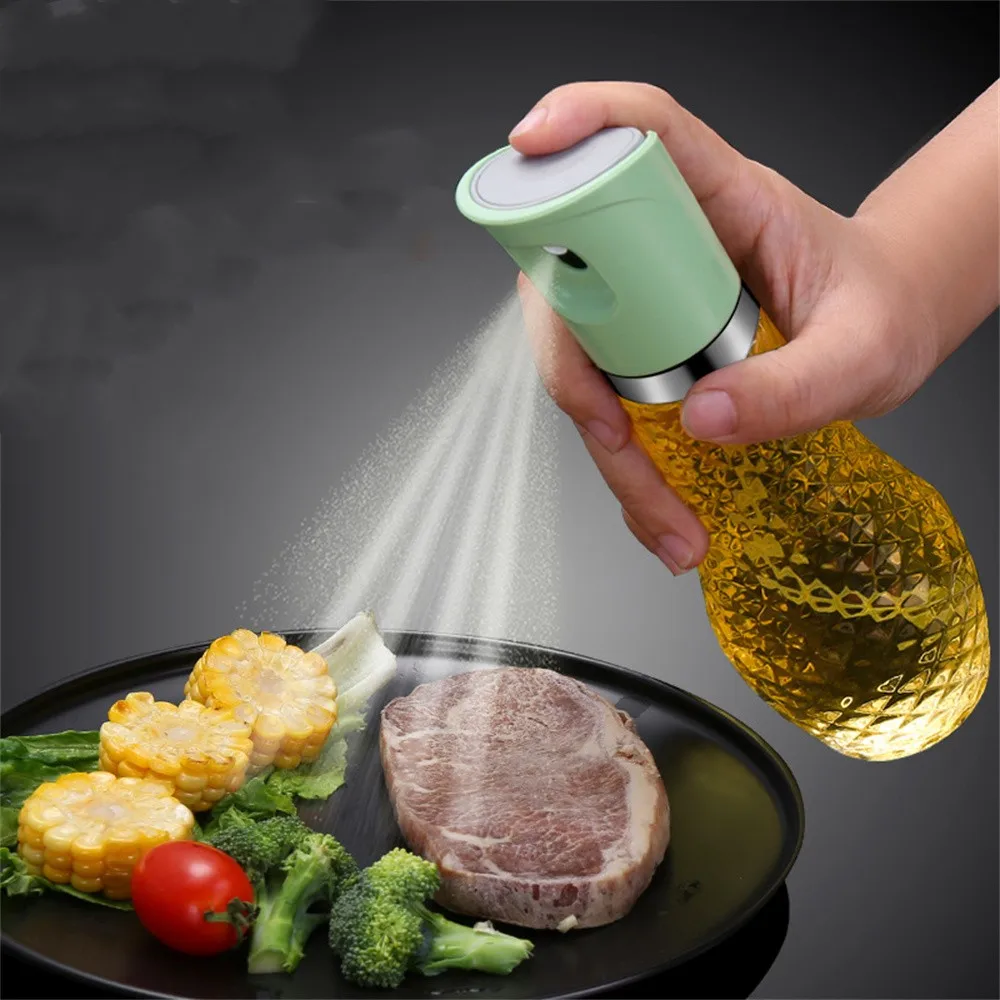 

260ml Oil Spray Bottle BBQ Pressed Atomized Spray Olive Oil Sprayer Kitchen Baking Oil Spray Empty Bottle Vinegar Bottle