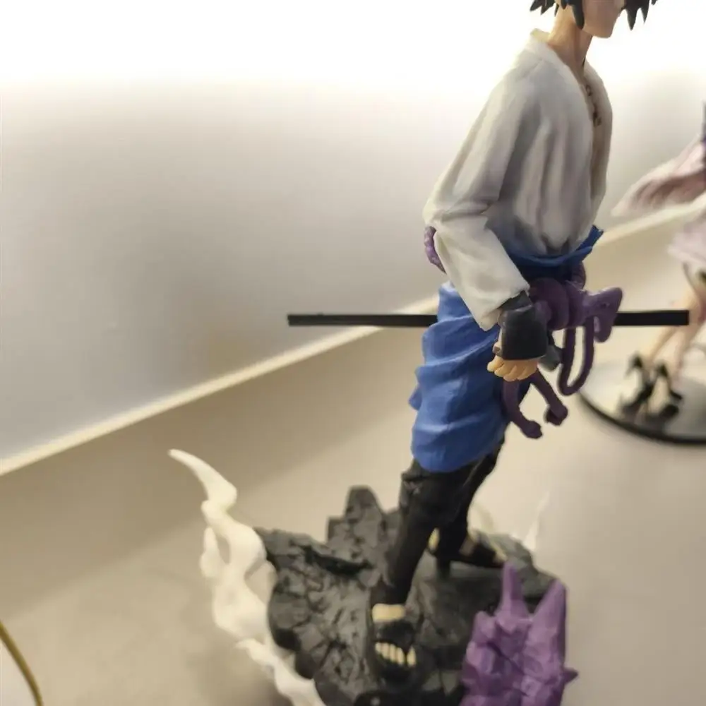 27 センチメートルナルトアニメフィギュアうちはサスケアクションフィギュア像モデル人形コレクションおもちゃギフト