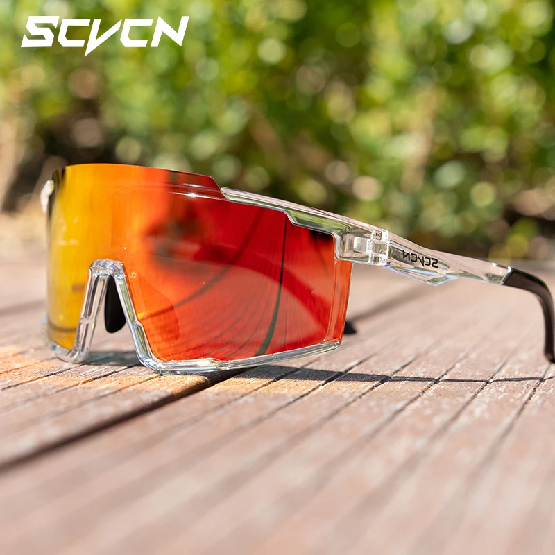 SCVCN MTB Occhiali da sole per bici da strada Occhiali sportivi Uomo Donna Occhiali da equitazione antivento Protezione UV400 Occhiali da equitazione per escursionismo all'aperto
