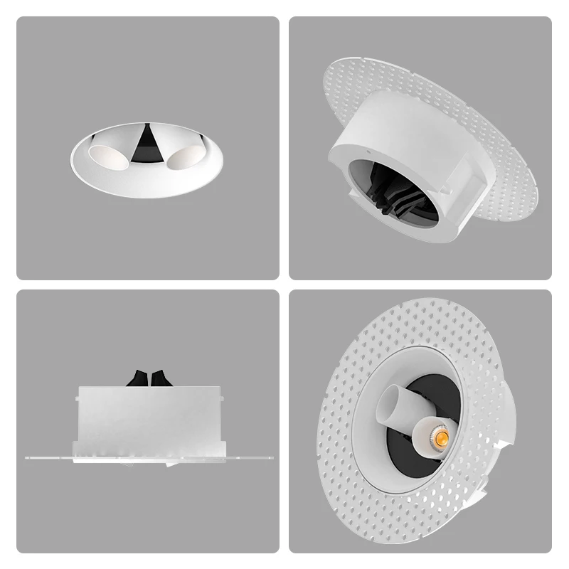 Mini LED Wall Washer Dimmable Recessed Downlight Adjustable Spotlight Modern.