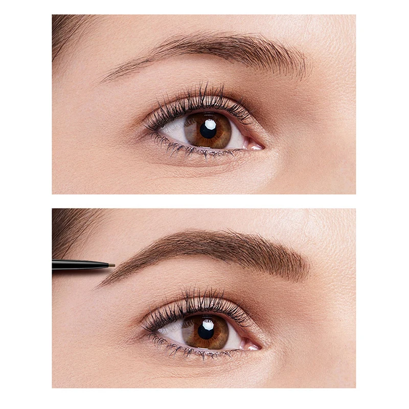 Lápis de sobrancelha impermeável com rotação automática, cabeça dupla, Microblading, Natural Brow Enhancer, produtos cosméticos