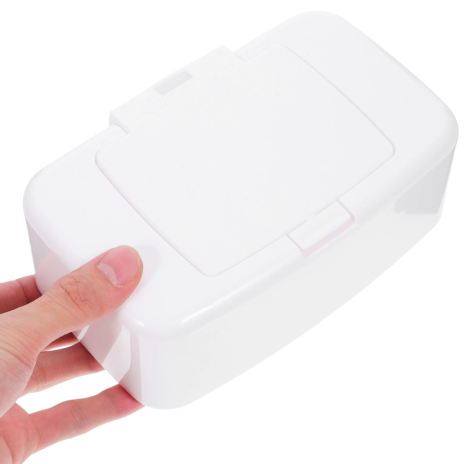 Portable Wipes Dispenser White Button Box For Home Bathroom Travel Refillable Reusable Container Tissue Holder Storage