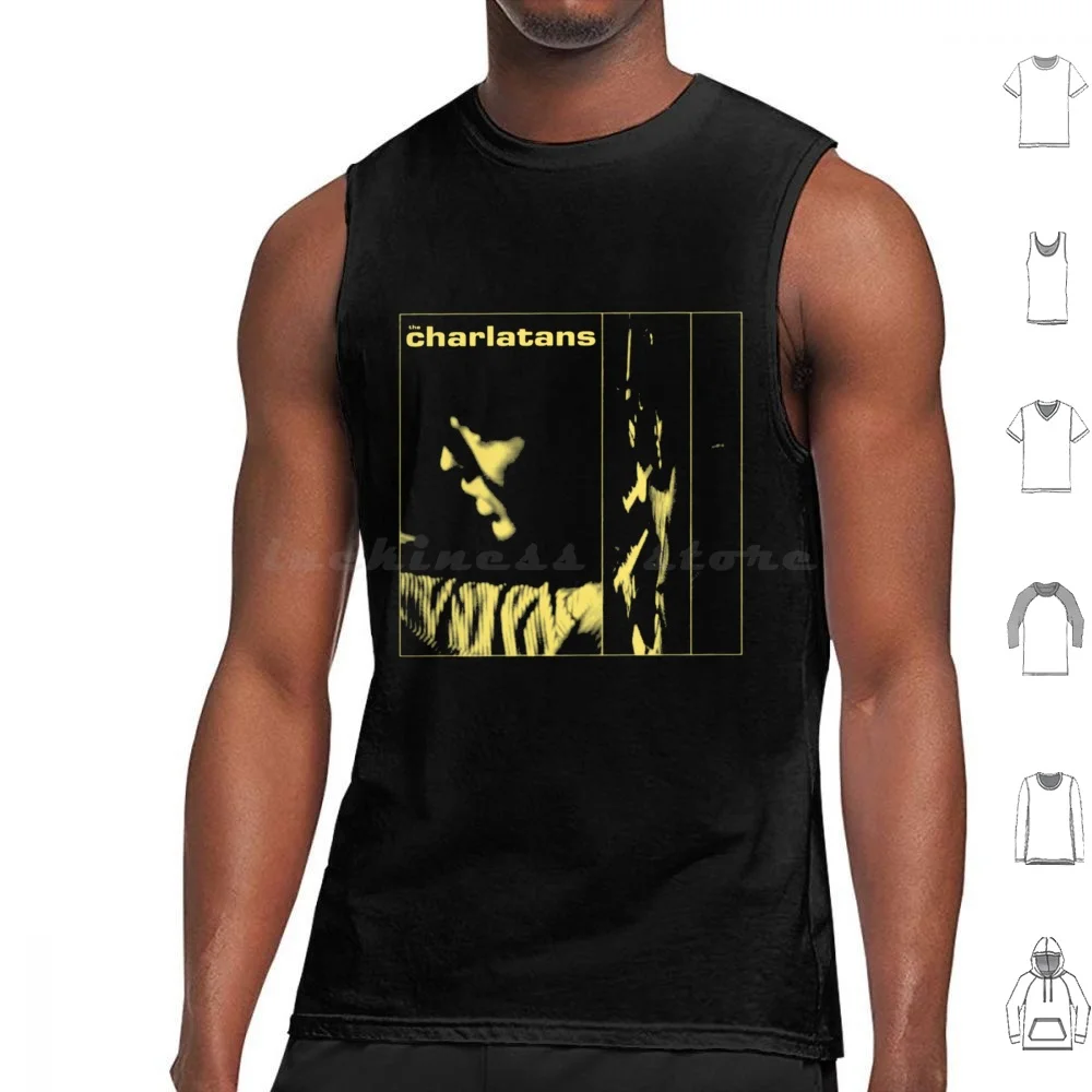 The Charlatans Tank Tops Print Cotton The Charlatans Sproston Green The Verve Richard Ashcroft Shed Shed Seven The