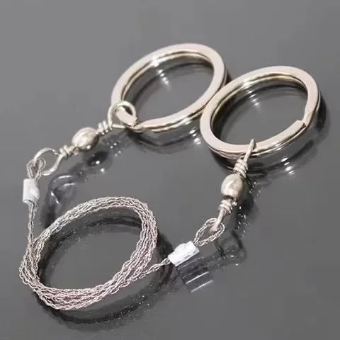 Multi-functional hand-pulled Wire Saw Portable Wire Rope Saw Outdoor Survival Essentials Stainless Steel Adventure Tools