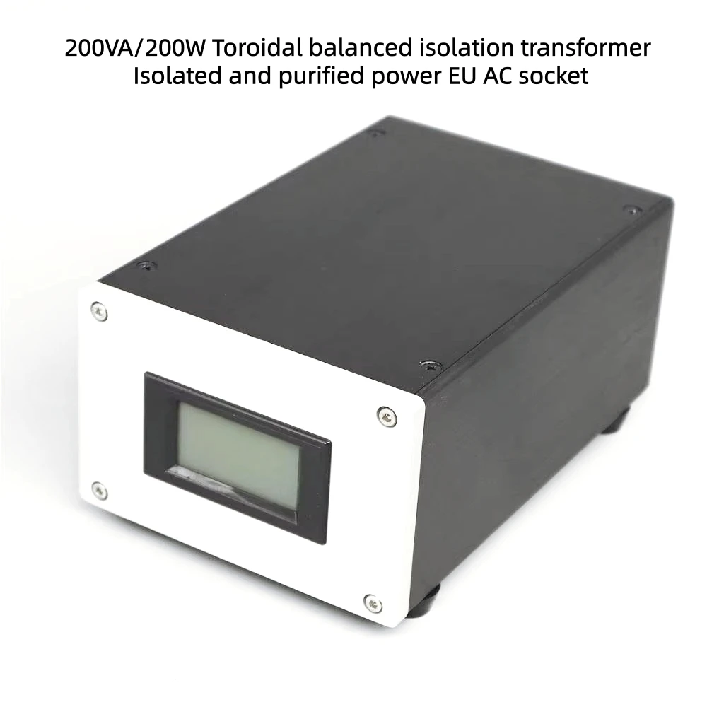 200VA/200W Toroidal balanced isolation transformer Isolated and purified power EU AC socket