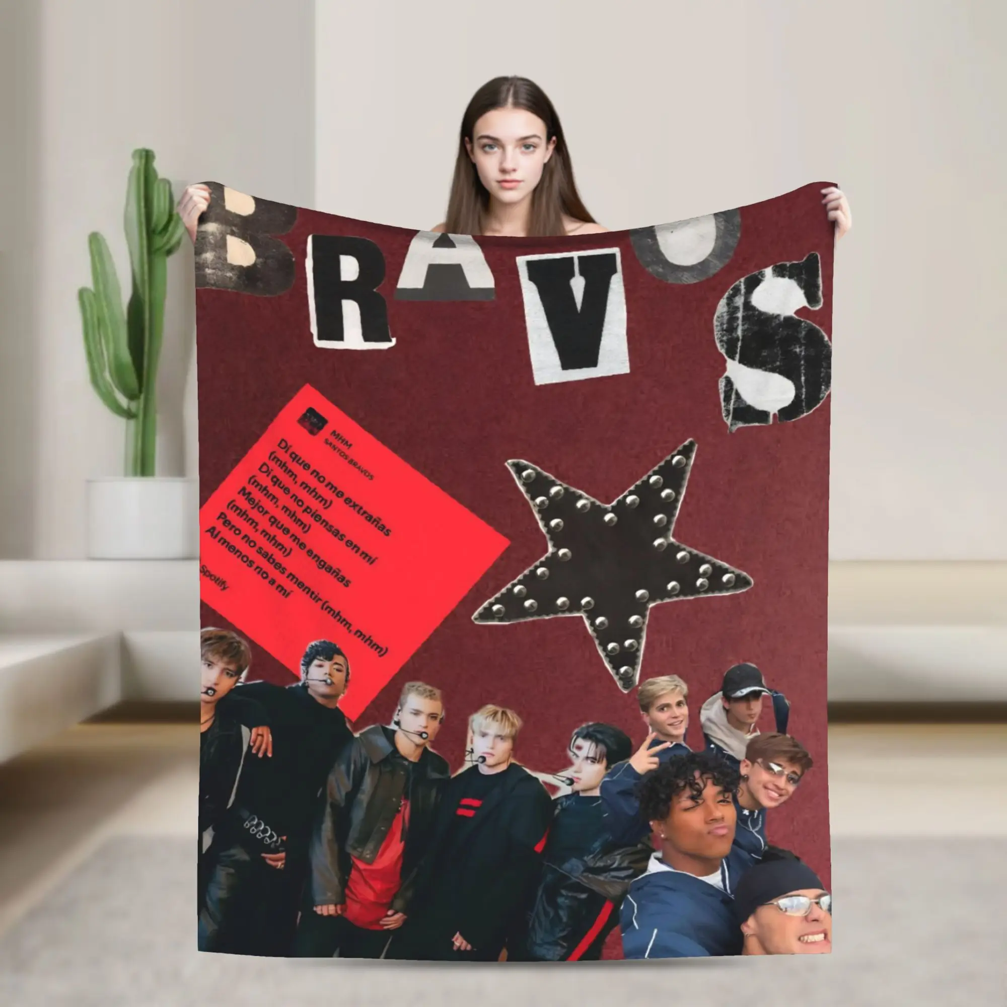 Band S-Santos B-Bravos  Merch Blanket Lightweight Warm  Throw Blankets for Couch 50x60 Inches Multiple Sizes Throws And Blankets