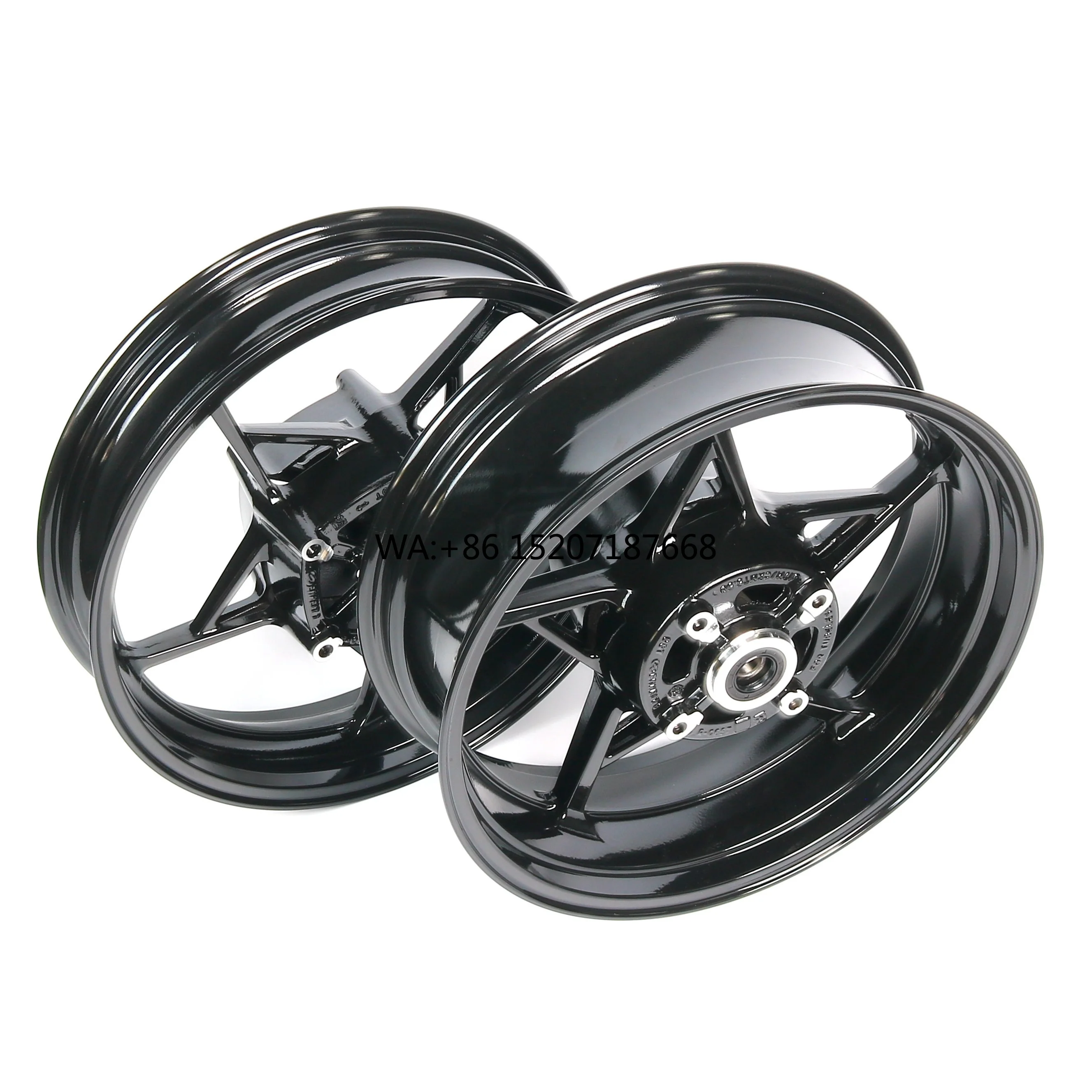High Quality Black Front and Rear Wheel Rim Hubs for KAWASAKI Z900 Z650 NINJA650R 2017-2025 Replacement Motorcycle Wheels