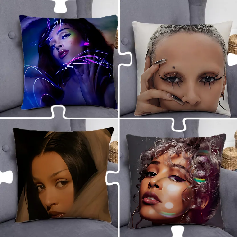 

Singer D-Doja Cat Pillow Case Pillowcase Home Sofa Cushions Car Cushions Pillowcover Office Pillowshell Pillow