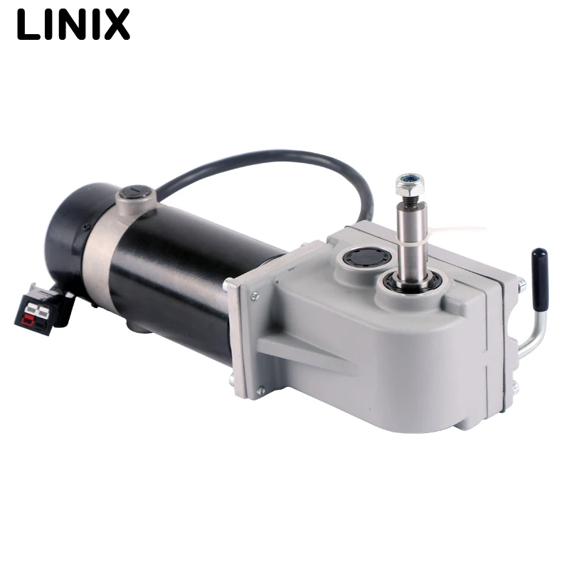 Linix high torque electric wheelchair motor 88mm 24v 340w brush dc motor with gear reduction 32:1 for electric wheelchair motor