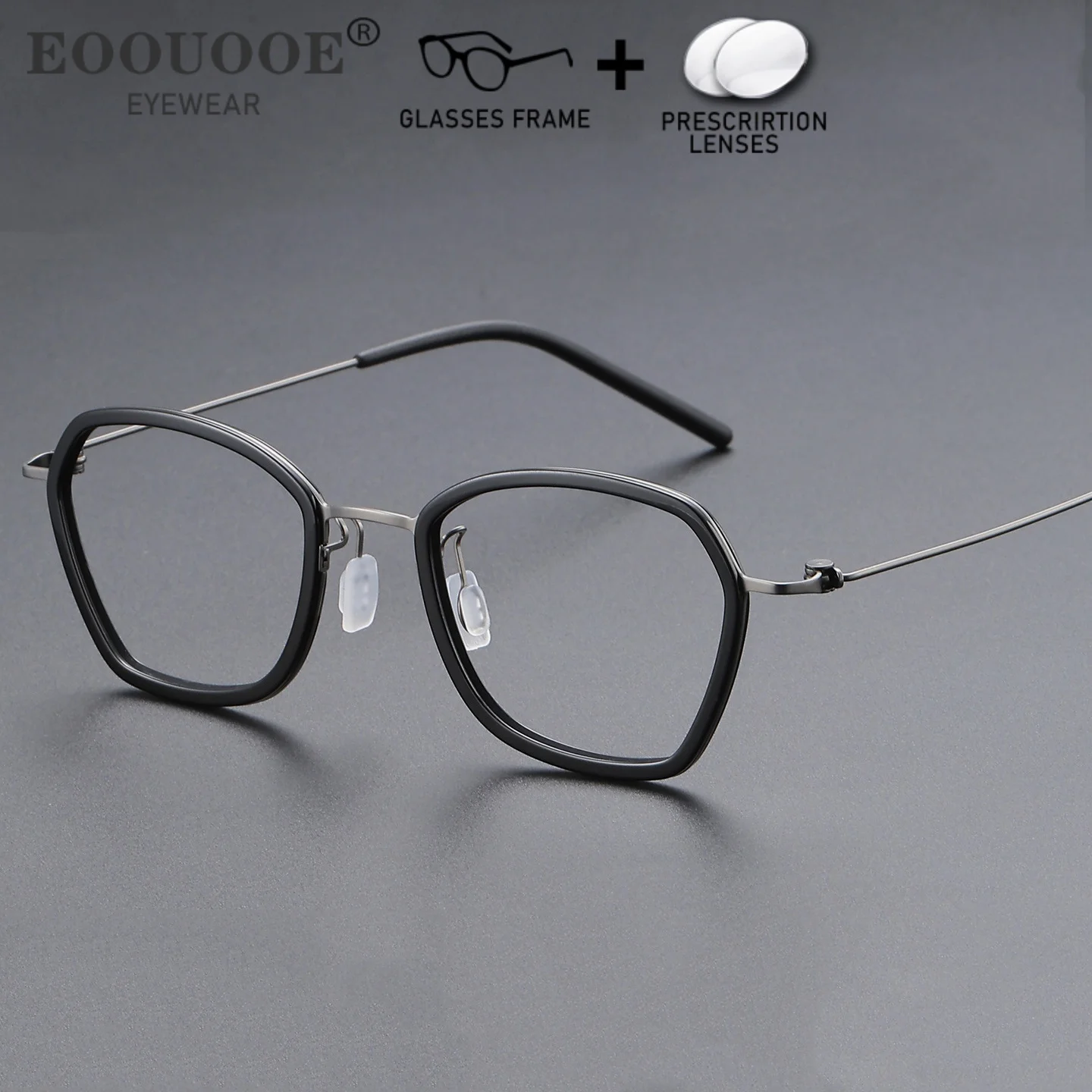 

New Design Ultra light Pure Titanium Glasses Prescription Lenses Optical Eyewear Recipe Myopia UV400 Anti-Reflection Ocular