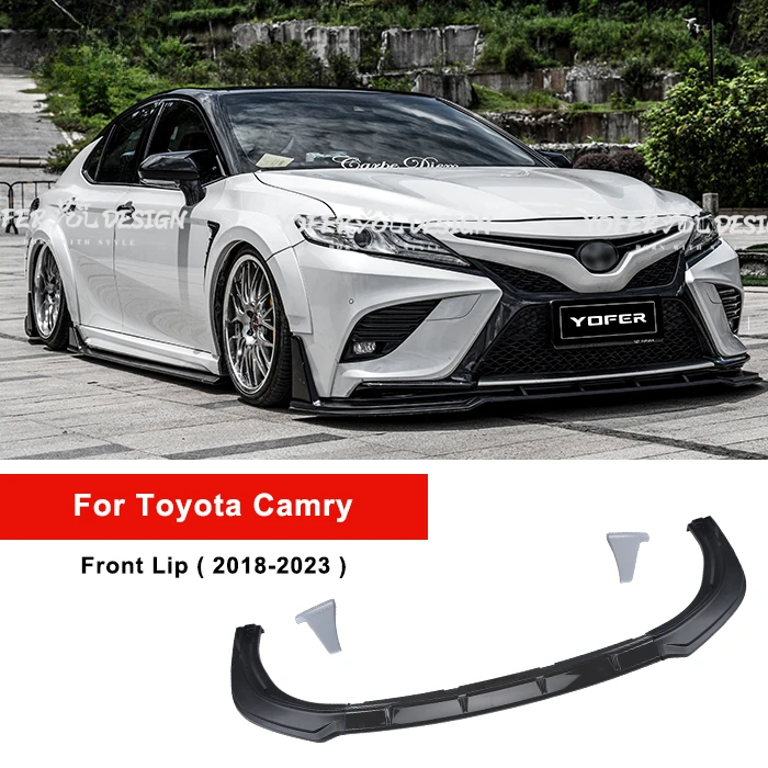 

Yofer factory primer Car modified Auto Spare Parts bumpers lip accessories bumpers bodykit for Toyota camry